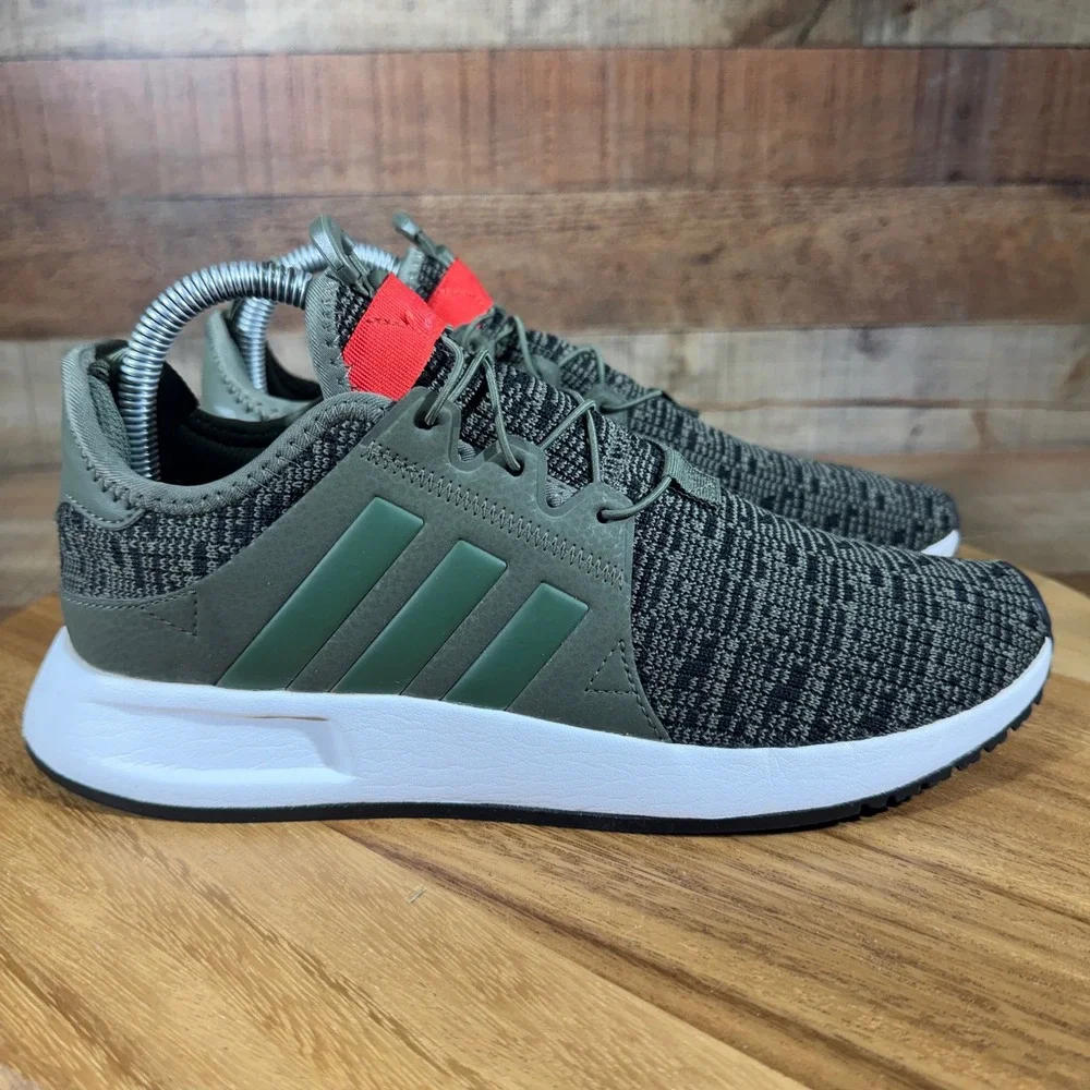 Adidas Sneakers Mens 6.5 Army Green Running Originals X_PLR CP9796 Knit Trainers
